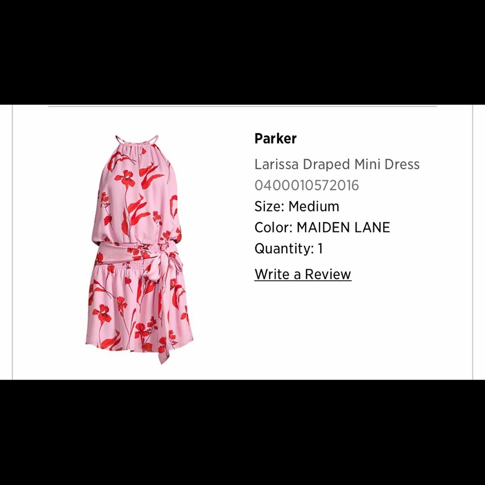 Parker Draped Mini Dress